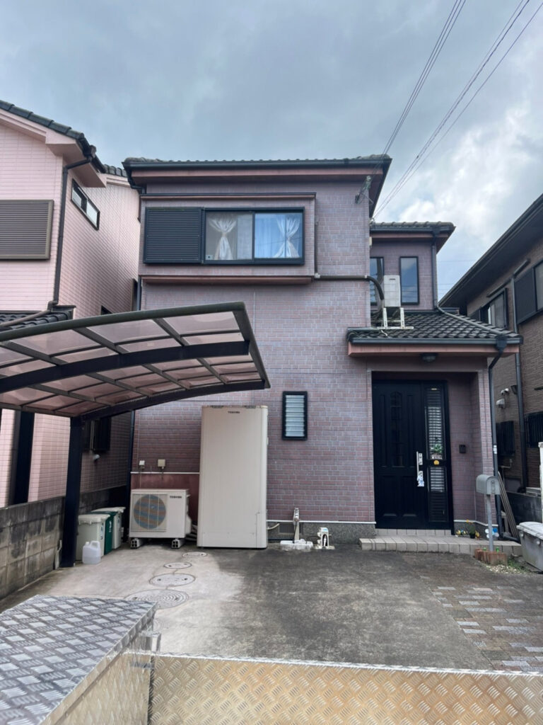 和歌山県貴志川町前田 　一戸建て住宅の塗装用足場組立